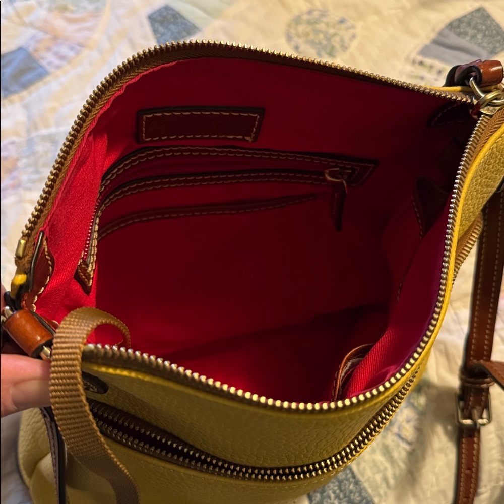 Dooney & Bourke Mustard Yellow Crossbody Bag - Picture 6 of 15